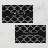 Verziertes Muster II | Chic Visitenkarte (Vorne/Hinten)