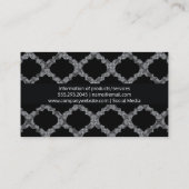 Verziertes Muster II | Chic Visitenkarte (Rückseite)