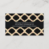 Verziertes Muster III | Chic Visitenkarte (Rückseite)