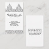 Verziertes Muster Visitenkarte (Vorne/Hinten)