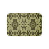 Verziertes Olive Green Moderne Elegantes Muster Ba Badematte (Vorderseite)