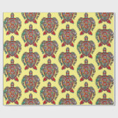 Verziertes Papier für den Schildkrötendesigner Geschenkpapier (Flach)