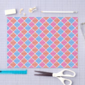 Verziertes Patchwork-Diamantmuster Seidenpapier (Handwerk)