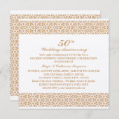 Verziertes Pattern Hochzeit Jahrestag Einladung (Vorne/Hinten)