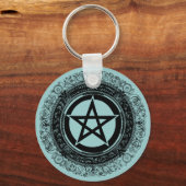 Verziertes Pentagramm Schlüsselanhänger (Vorderseite)