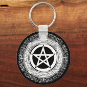 Verziertes Pentagramm Schlüsselanhänger (Vorderseite)