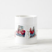 Verziertes Rotes Joyful Foto Collage Weihnachten/F Kaffeetasse (Mittel)