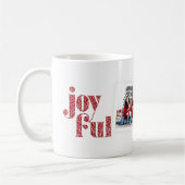 Verziertes Rotes Joyful Foto Collage Weihnachten/F Kaffeetasse (Links)