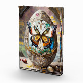 Verziertes Schmetterlingseier Fotoblock (Rechts)