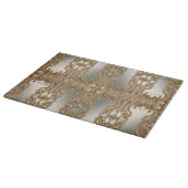 Verziertes Schneidboard Gold Schneidebrett (Ecke)