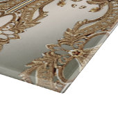 Verziertes Schneidboard Gold Schneidebrett (Ecke)