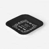 Verziertes Schwarzes Halloween Pappteller (Gewinkelt)