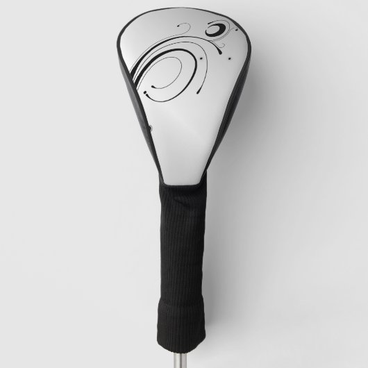 Verziertes Silber Golf Headcover (Vorderseite)