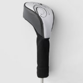 Verziertes Silber Golf Headcover (angewinkelt)