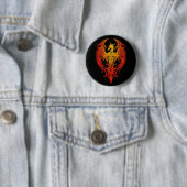 Verziertes Stammes- Phoenix Button (Beispiel)
