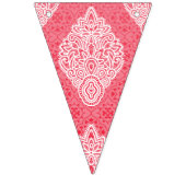 Verziertes Stoffdesign mit Farbverlauf von Button Wimpelkette (Dritte Fahne)