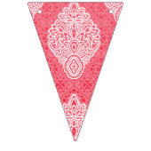 Verziertes Stoffdesign mit Farbverlauf von Button Wimpelkette (Zweite Fahne)