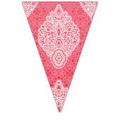 Verziertes Stoffdesign mit Farbverlauf von Button Wimpelkette (Erste Fahne)