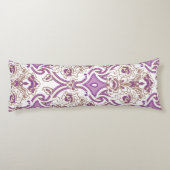 Verziertes Textildesign mit einem feinen Blumenmus Seitenschläferkissen (Rückseite)