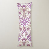 Verziertes Textildesign mit einem feinen Blumenmus Seitenschläferkissen (Rückseite (Vertikal))