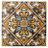 Verziertes traditionelles Spanisch Fliese (Vorderseite)