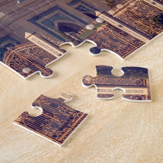 Verziertes Usbekistan Moschee Außen Jigsaw Puzzle (Seite)