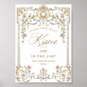 Verziertes Viktorianisches Grace Floral Brautparty Poster (Vorne)