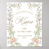 Verziertes Viktorianisches Grace Floral Brautparty Poster (Vorne)