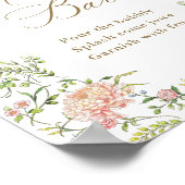 Verziertes Viktorianisches Grace Floral Mimosa Bar Poster (Ecke)