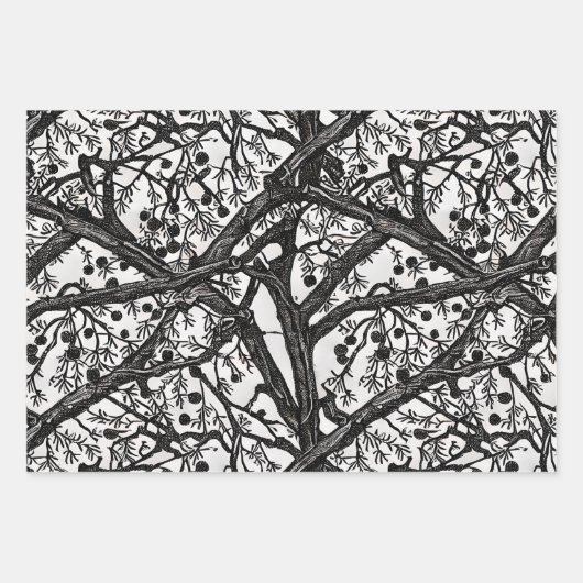 Verziertes Viktorianisches Schminkpapier Geschenkpapier Set (Vorderseite 3)