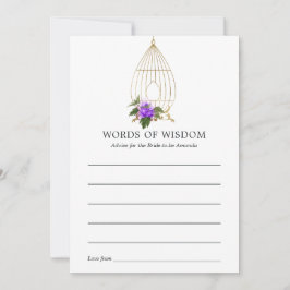 Verziertes Vintages Birdcage Lace Floral Brautpart Hinweiskarte