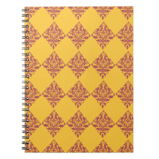 Verziertes Vintages DamaskNotebook Notizblock (Vorderseite)