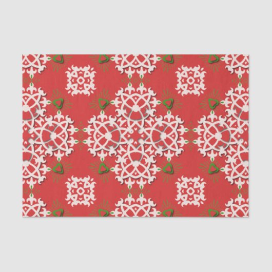 Verziertes Weihnachtsfest Seidenpapier (Vorderseite)