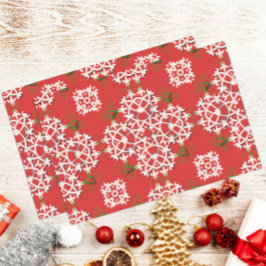 Verziertes Weihnachtsfest Seidenpapier