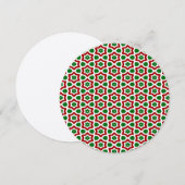 Verziertes Weihnachtsmuster Einladung (Vorne/Hinten)