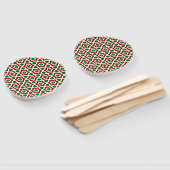 Verziertes Weihnachtsmuster Fächer (Non-assembled)