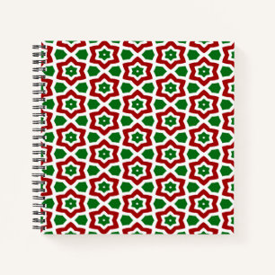 Verziertes Weihnachtsmuster Notizblock