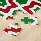 Verziertes Weihnachtsmuster Puzzle (Seite)