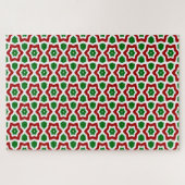 Verziertes Weihnachtsmuster Puzzle (Horizontal)