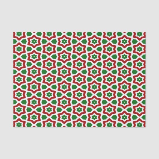 Verziertes Weihnachtsmuster Seidenpapier (Vorderseite)
