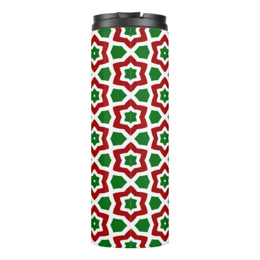 Verziertes Weihnachtsmuster Thermosbecher (Rückseite)