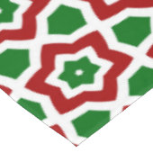 Verziertes Weihnachtsmuster Tischdecke (Schrägansicht)