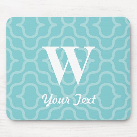 Verziertes zeitgenössisches Monogramm - Buchstabe Mousepad (Vorne)