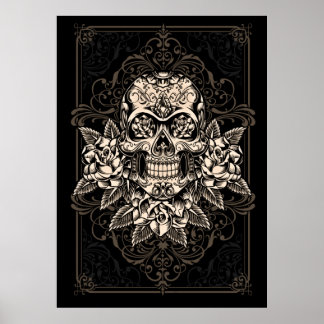 Verziertes Zuckerkulpster Poster