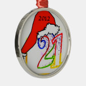 Verzierung 21 silbernes ornament (Rechts)