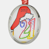 Verzierung 21 silbernes ornament (Links)