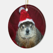 Verzierung 2 Claras Groundhog Keramikornament (Links)