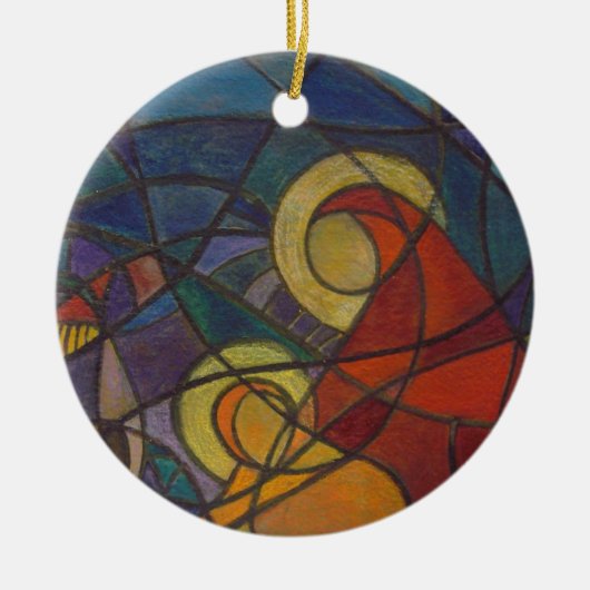 Verzierung Abrazo de Amor Keramik Ornament (Vorne)