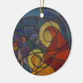 Verzierung Abrazo de Amor Keramik Ornament (Links)