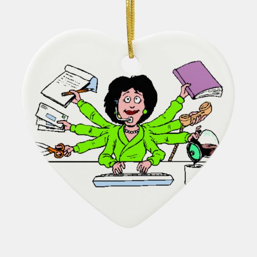 Verzierung, am besten, Sekretär, Weihnachten Keramikornament (Vorne)